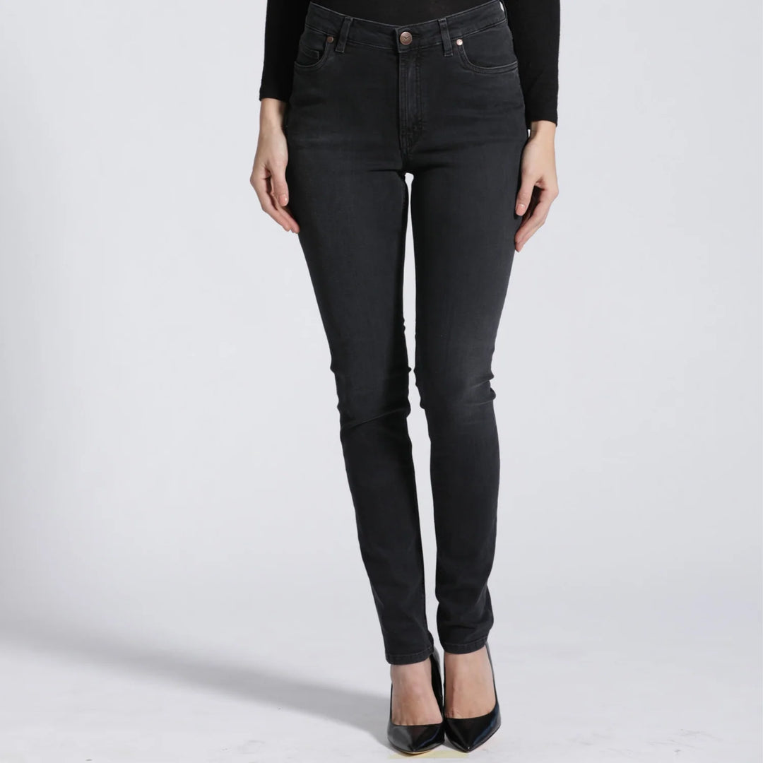 Jeans HAN:NA Skinny High Waist Raven Black von Feuervogl 4