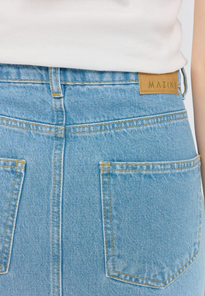 Jeansrock Denim Maxi Skirt Light Blue Wash von Mazine - Zweiblatt 3