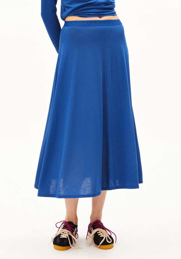 Jerseyrock ILENIAA LARAA MIDI SKIRT Dynamo Blue von Armedangels
