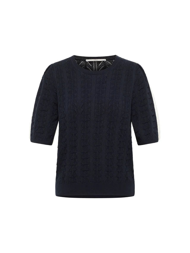 Kurzarmpullover GOTS Midnight von Lanius 4