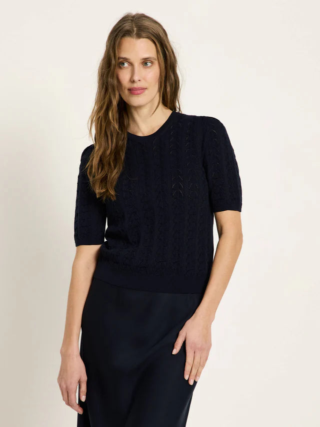 Kurzarmpullover GOTS Midnight von Lanius