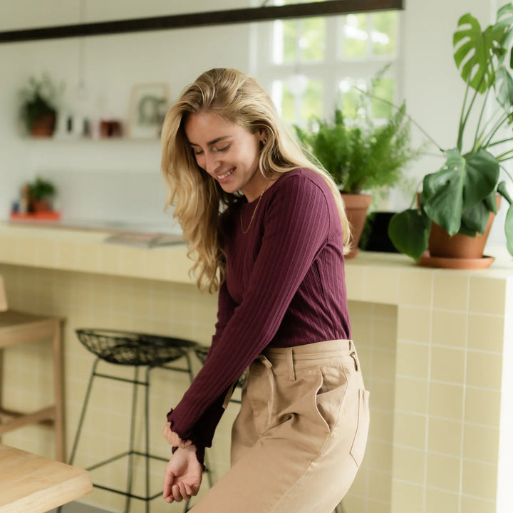 Langarmshirt Maja Cherry