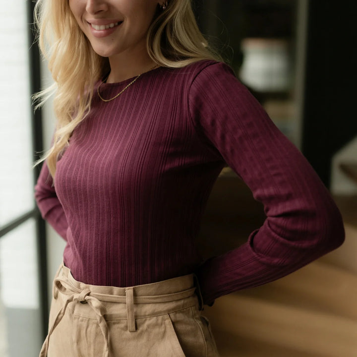 Langarmshirt Maja Cherry