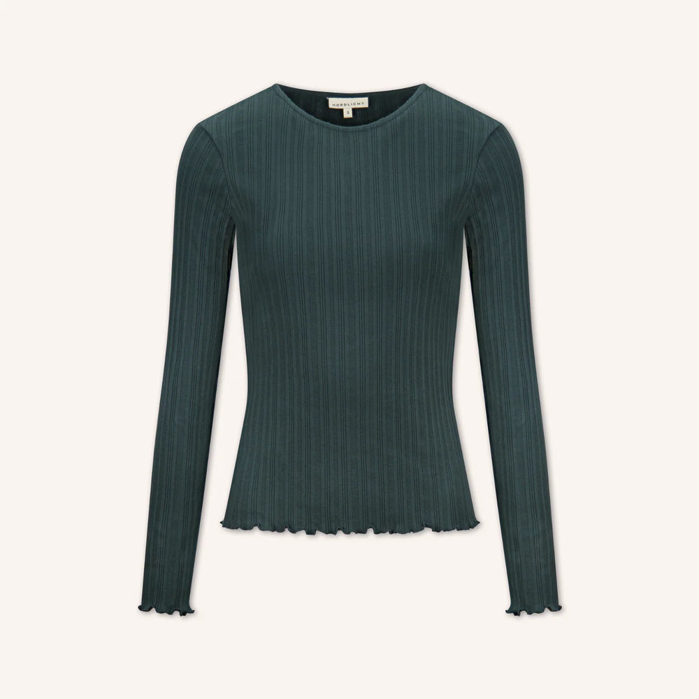 Langarmshirt Maja Dunkelgrün von Nordlicht 2