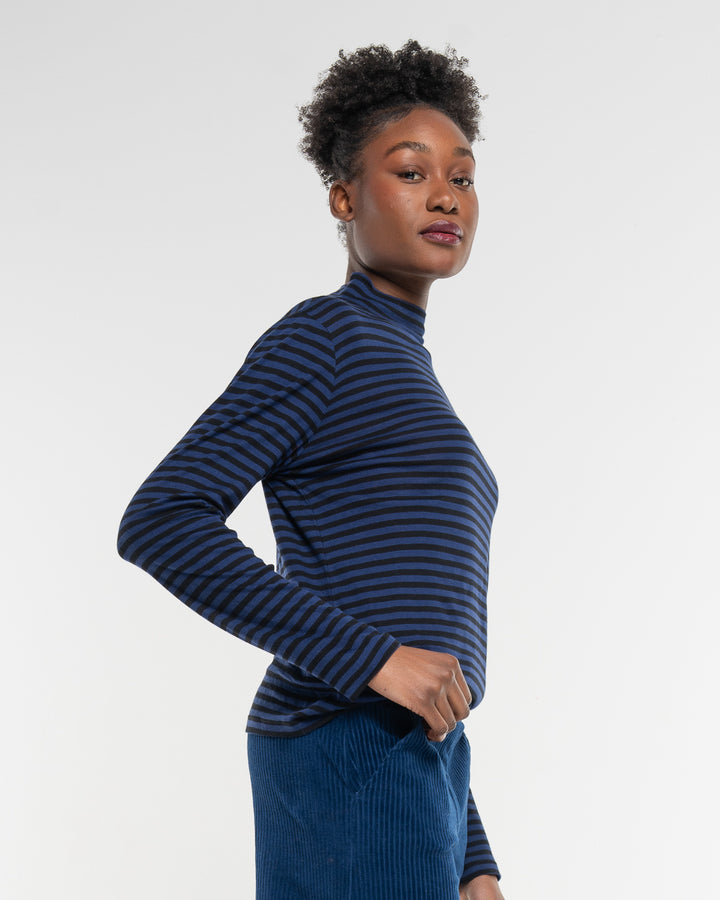 Langarmshirt Ringel Turtleneck Twilight von Alma & Lovis 3