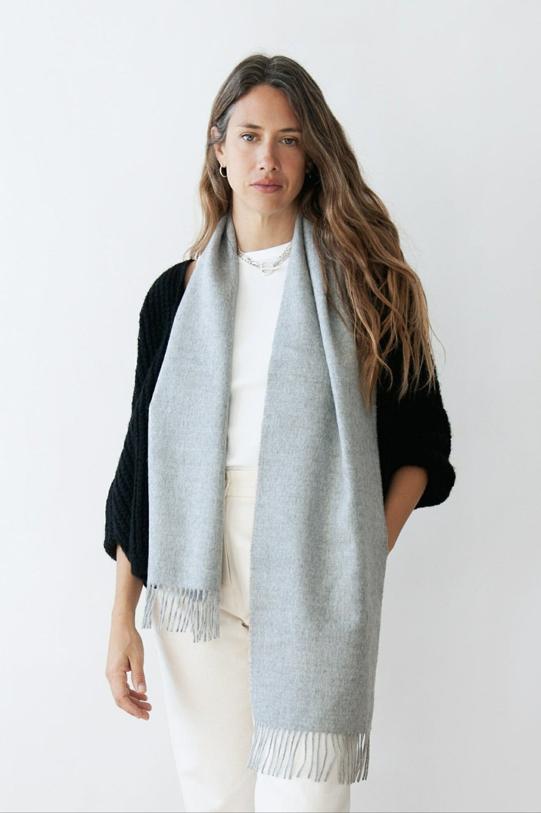 Callao Scarf Light Grey von Jungle Folk