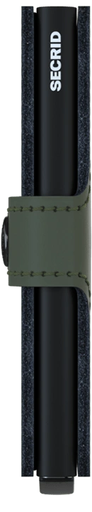 Miniwallet Portemonnaie Matte Green Black von secrid 