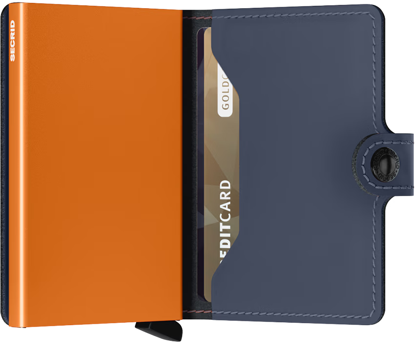 Miniwallet Portemonnaie Matte Nightblue & Orange von SECRID 3