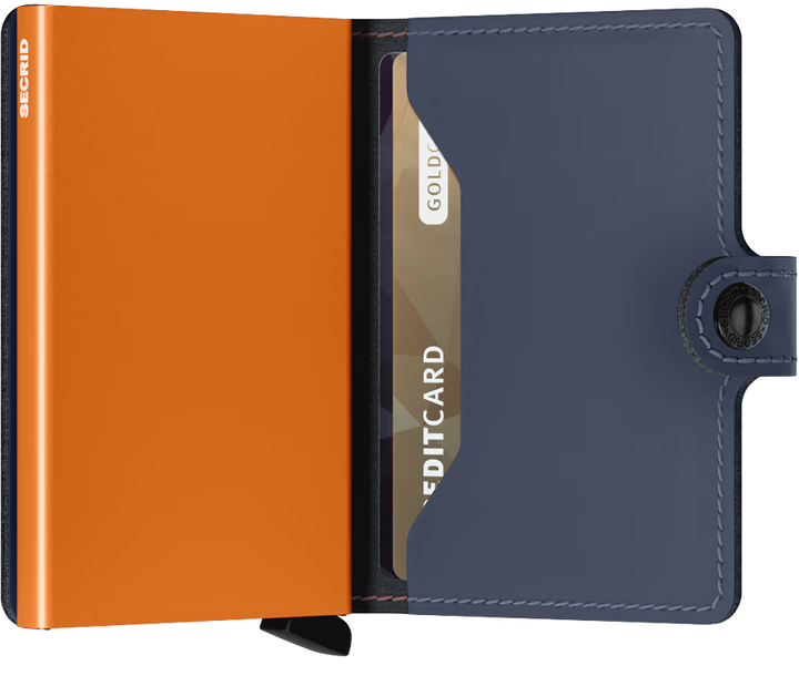 Miniwallet Portemonnaie Matte Nightblue & Orange von SECRID 3