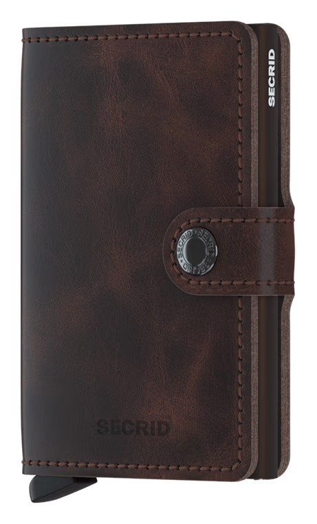 Miniwallet Portemonnaie Vintage Chocolate von SECRID 
