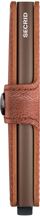 Miniwallet Portemonnaie Vintage Cognac-Brown von SECRID 2