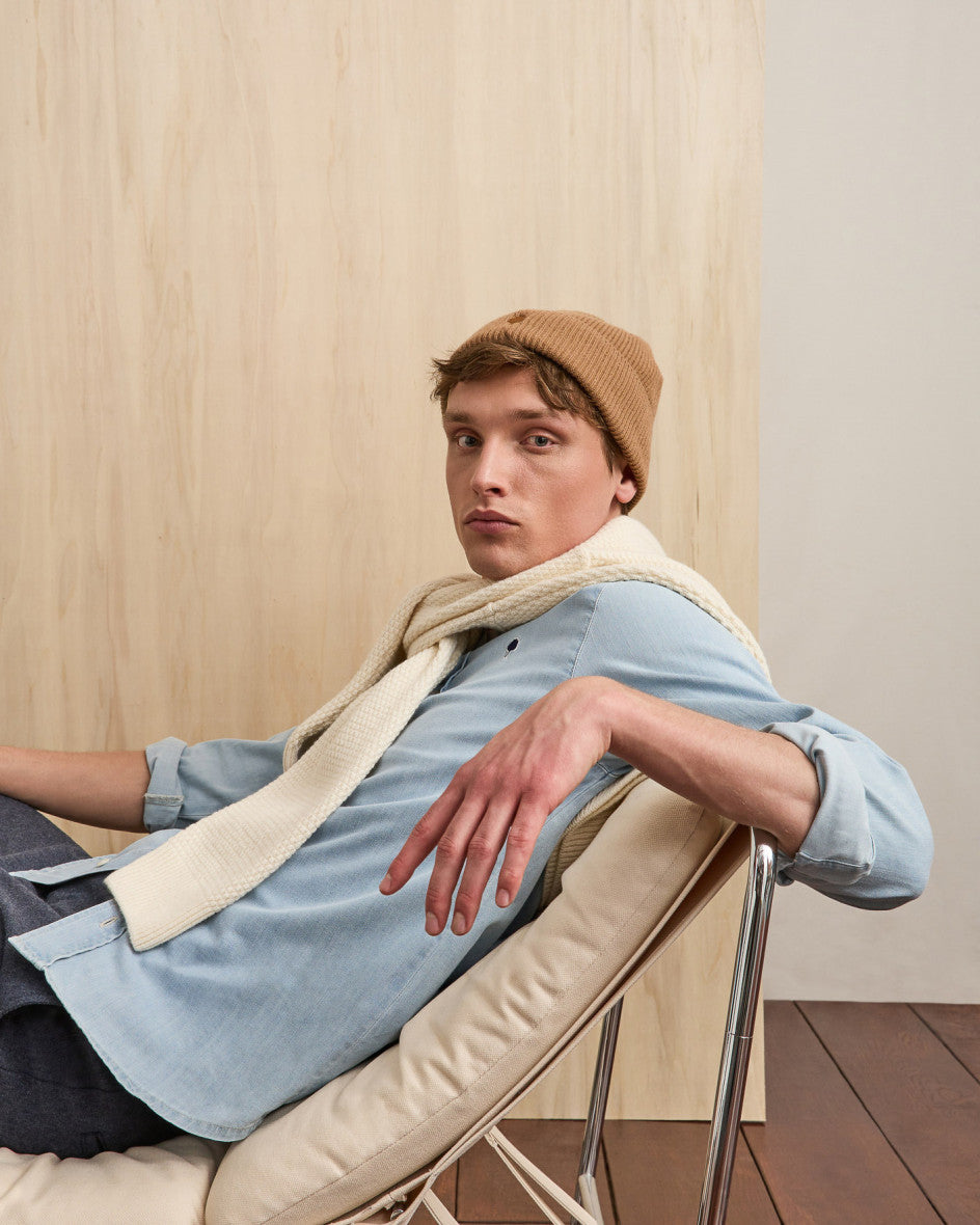 Mütze Beanie Knit Camel von Faguo 4