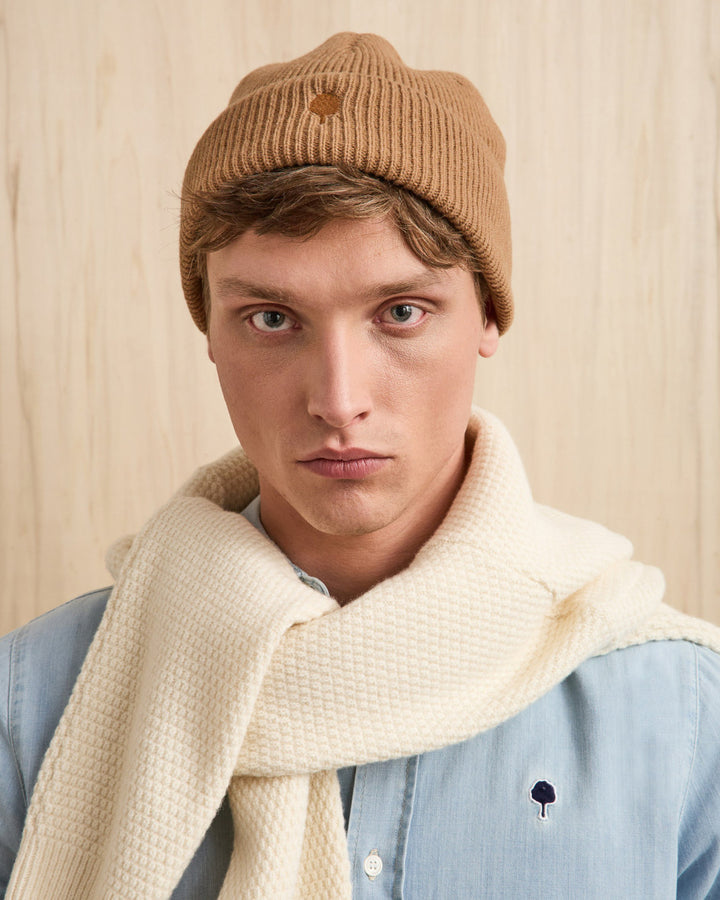 Mütze Beanie Knit Camel von Faguo 