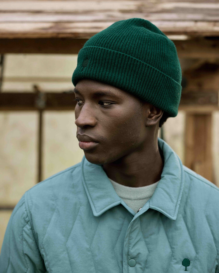 Mütze Beanie Knit Green von Faguo