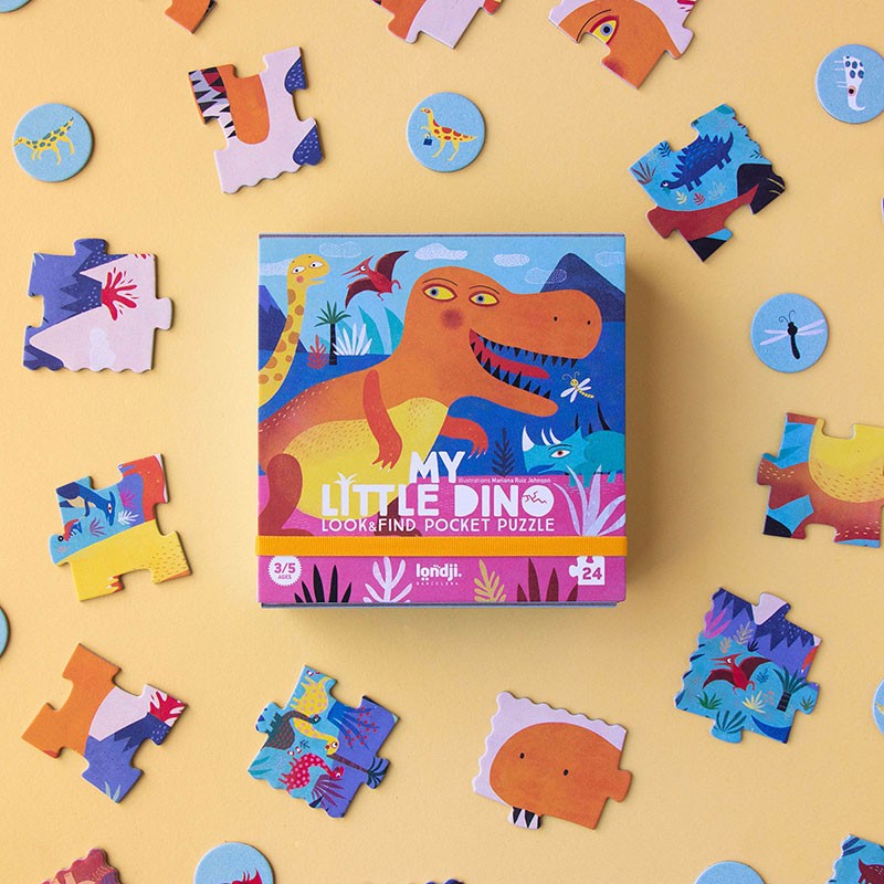My little dino pocket puzzle von londji 2