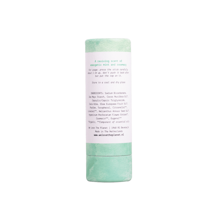 Natürlicher Deostick Mighty Mint von We Love The Planet Rückseite
