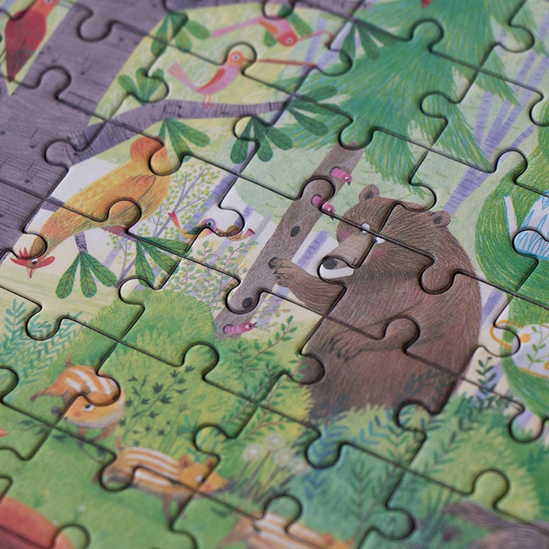 Night and day in the forest pocket puzzle von Londji 2