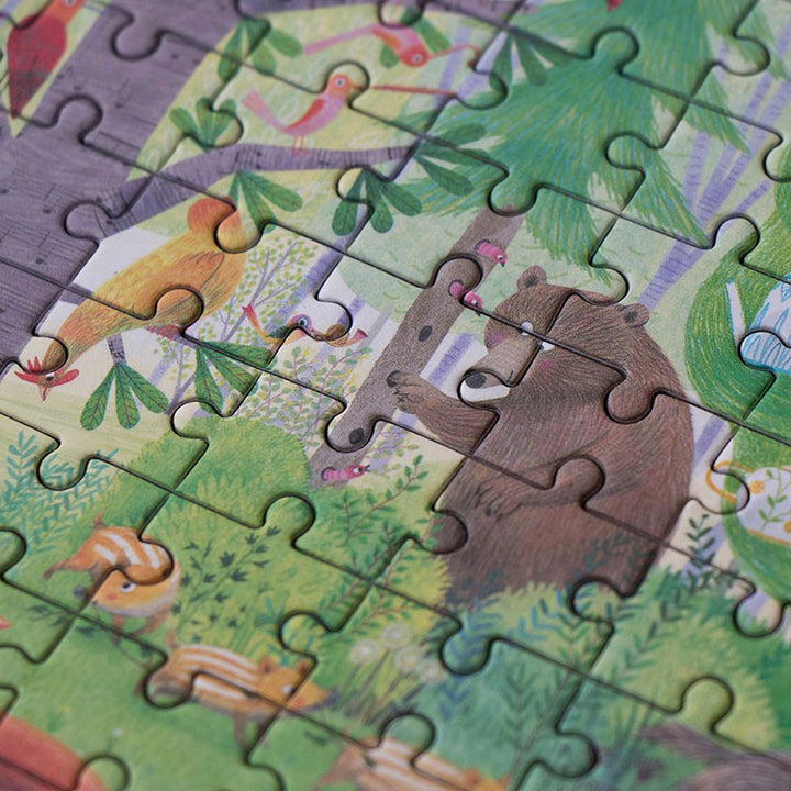 Night and day in the forest pocket puzzle von Londji 2