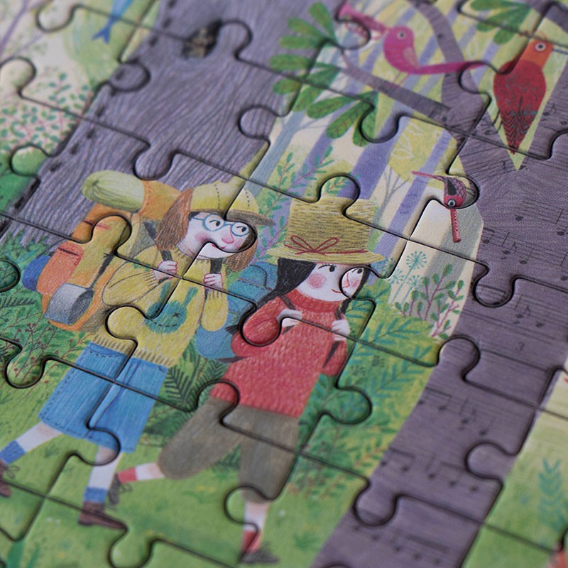 Night and day in the forest pocket puzzle von Londji 3