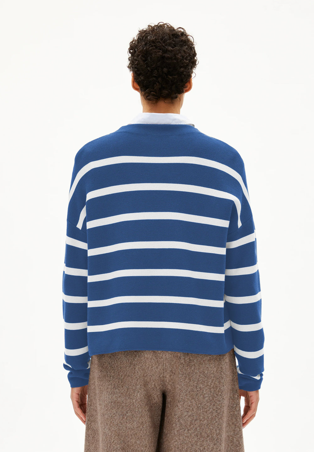 Pullover MERINAA STRIPES Dark Morning-Oatmilk von Armedangels 2
