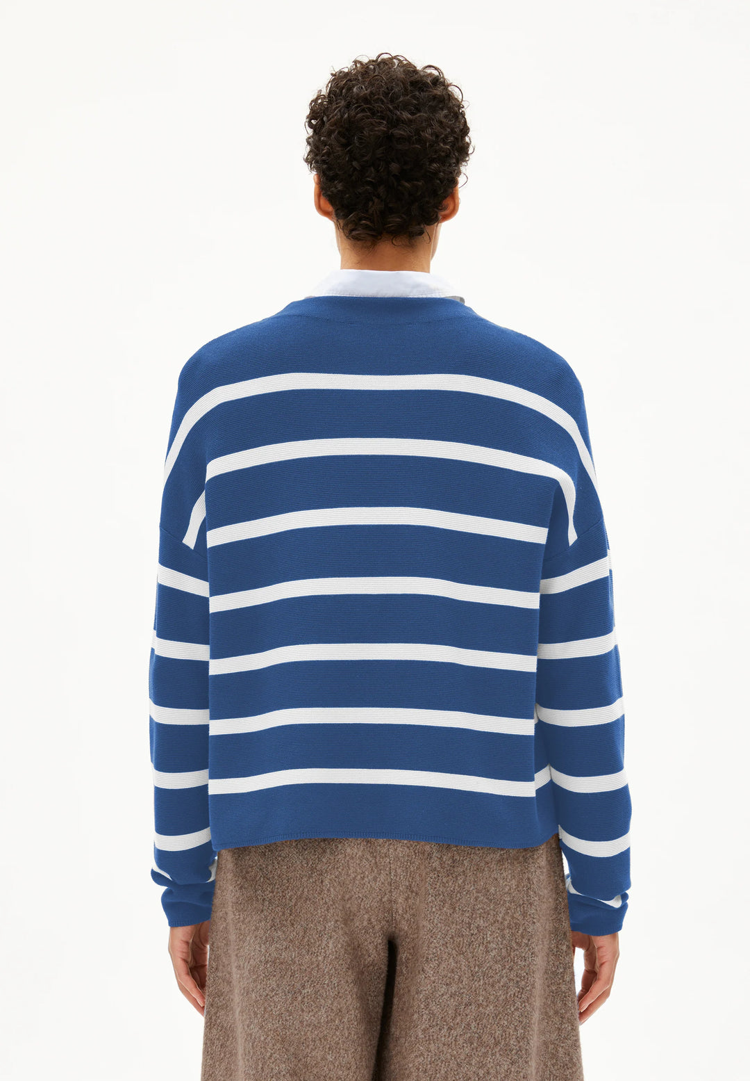 Pullover MERINAA STRIPES Dark Morning-Oatmilk von Armedangels 2