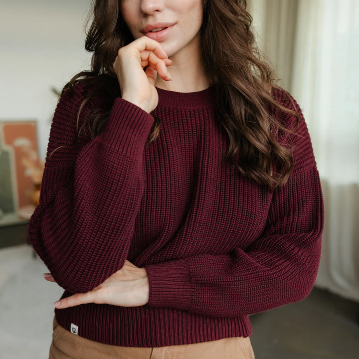 Pullover Mara Dunkelrot von Nordlicht 