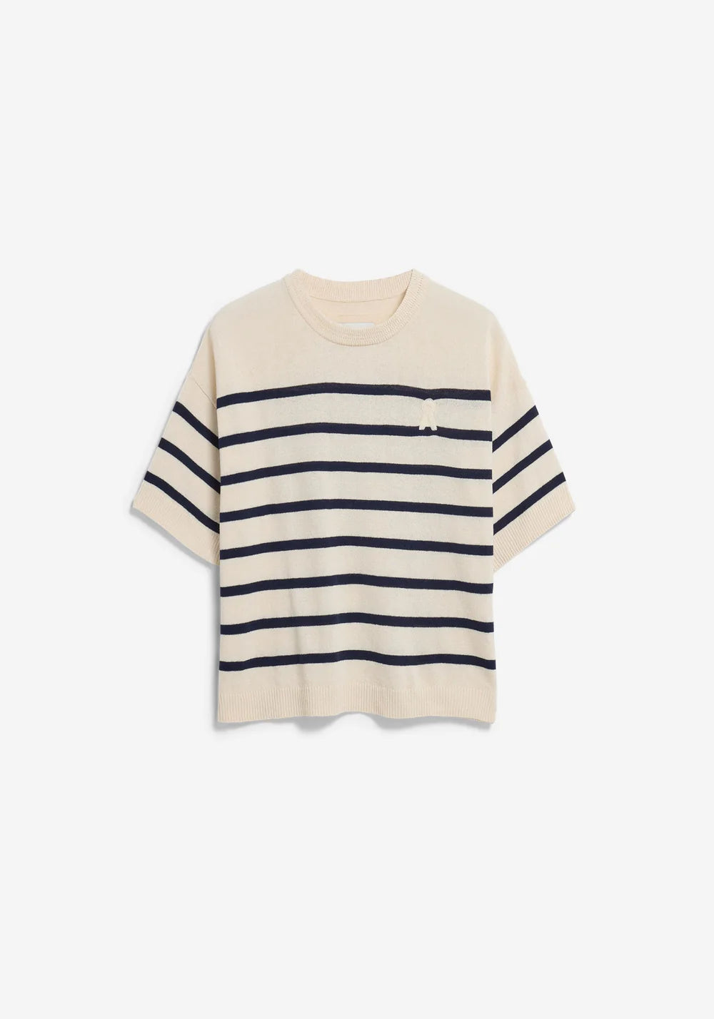 Pullover STRIPE LINEN BLEND SWEATER Undyed-Tinted Navy von Armedangels 4