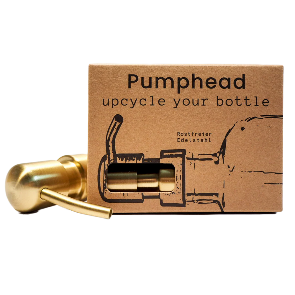 Pumphead Seifenspender Aufsatz Gold