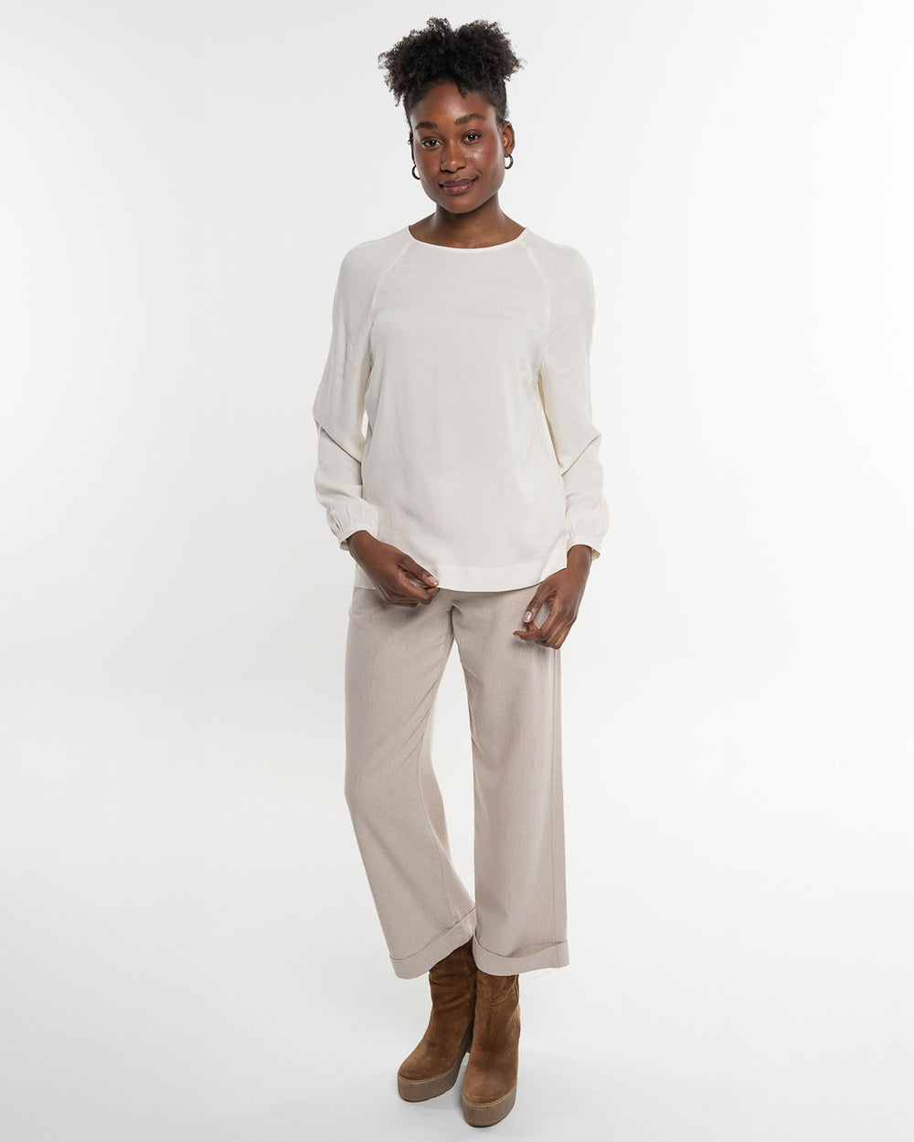 Raglanbluse Floral White von Alma & Lovis 2