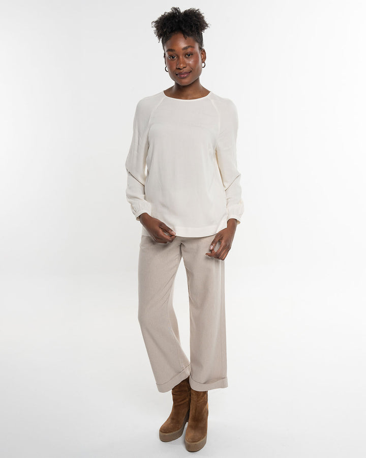 Raglanbluse Floral White von Alma & Lovis 2