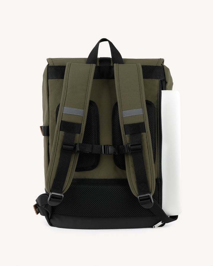 Rucksack Commuter 2.0 Woven Kaki von Faguo 2