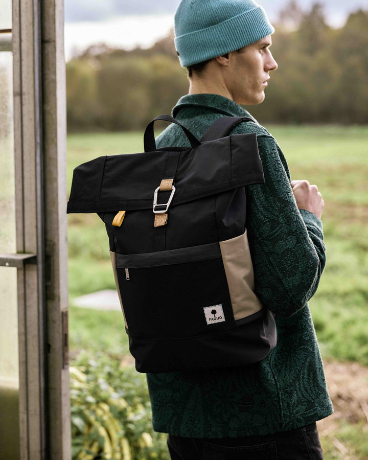 Rucksack Cycling Medium Woven Black von Faguo