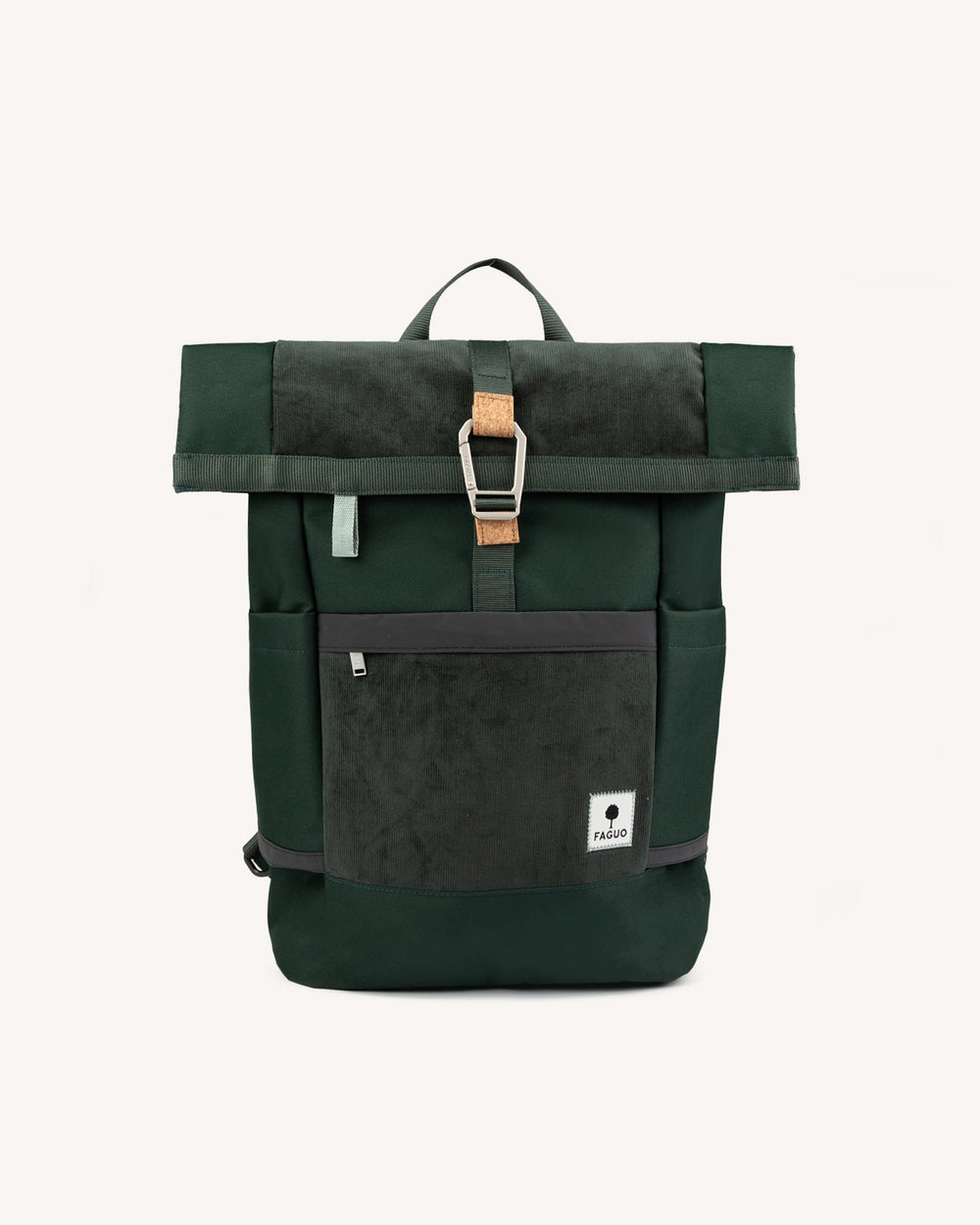 Rucksack Cycling Medium Woven Green von Faguo freigestellt