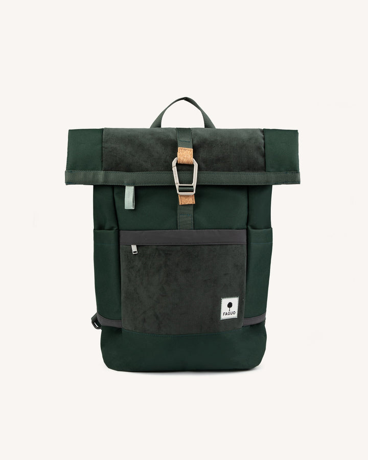 Rucksack Cycling Medium Woven Green von Faguo freigestellt