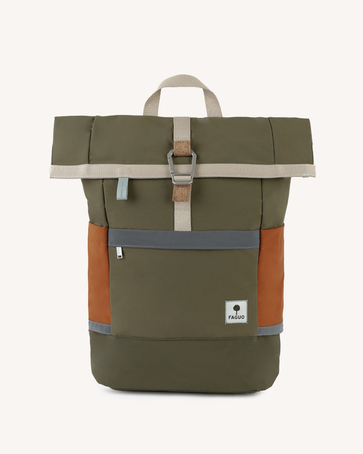Rucksack Cycling Medium Woven Kaki von Faguo 1