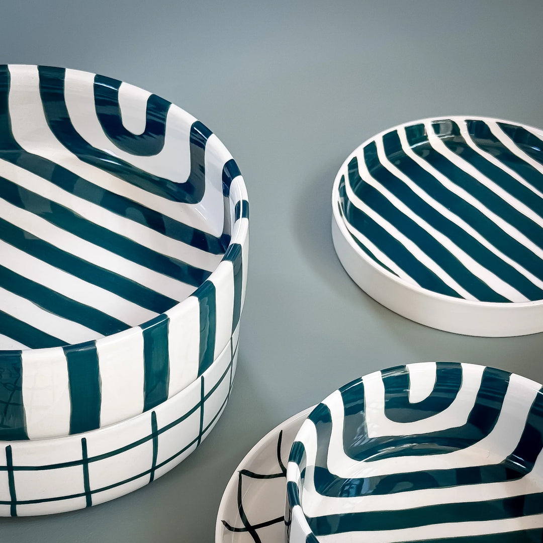 Schale Stripes Gentle Green von Magazin minori