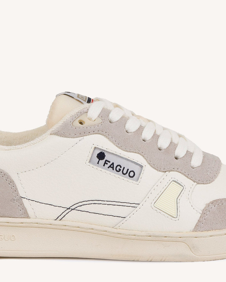 Schuhe Commute 1 aus Leder Weiss & Navy von Faguo 7