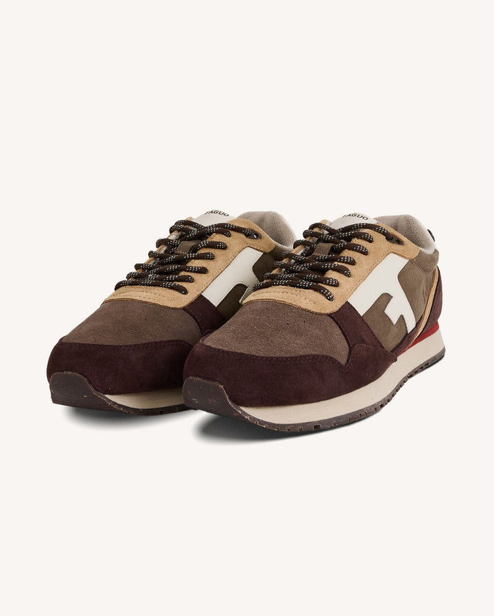 Schuhe Elm Suede-Woven Taupe von Faguo 4