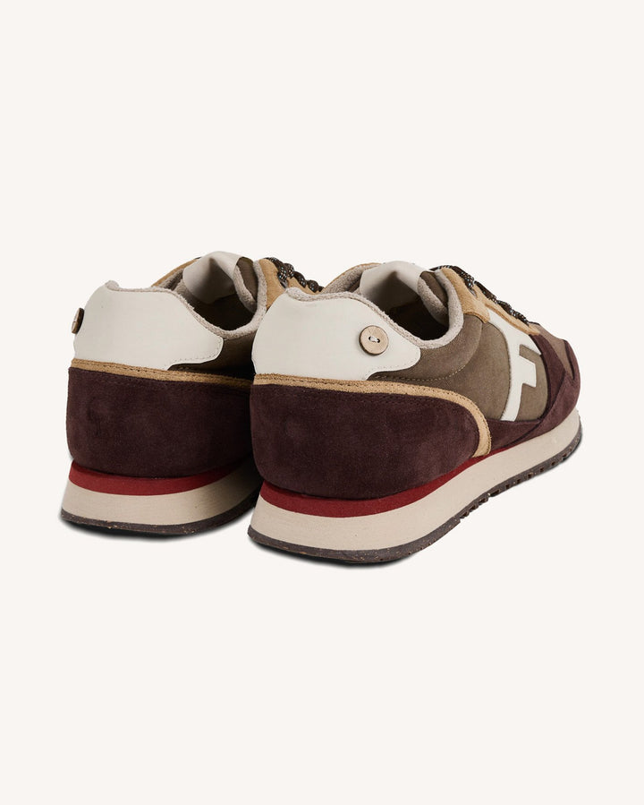 Schuhe Elm Suede-Woven Taupe von Faguo 5