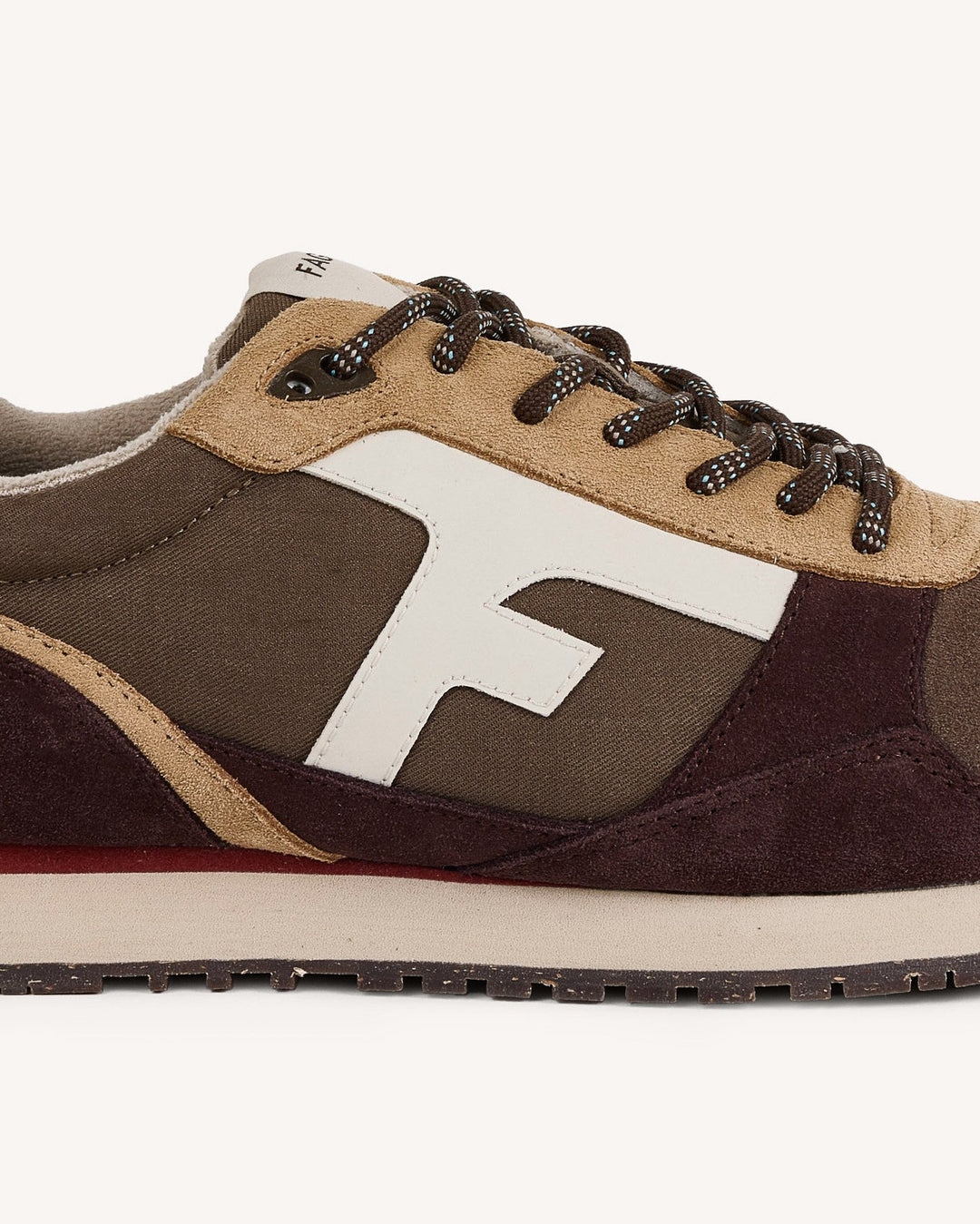 Schuhe Elm Suede-Woven Taupe von Faguo 6