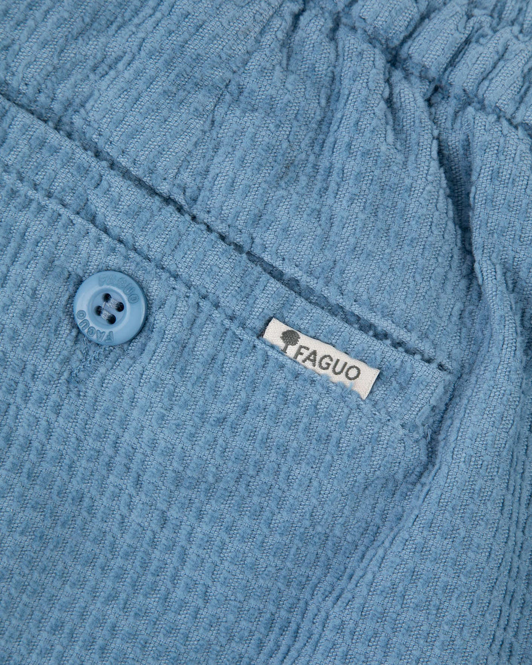 Shorts Chevre Woven Blue von Faguo - Zweiblatt 4