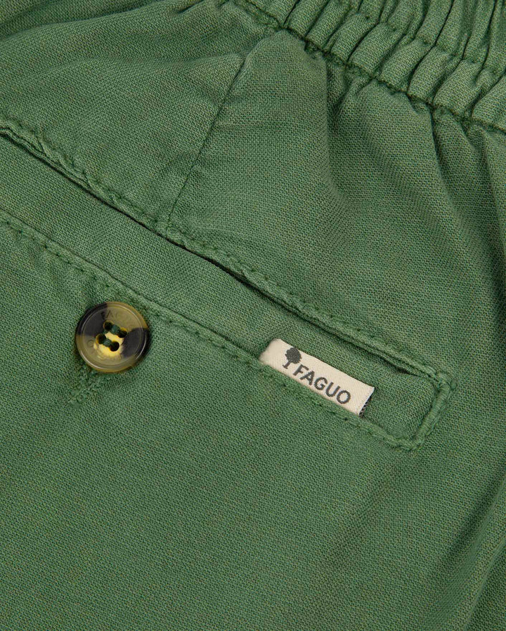 Shorts Chevre Woven Green von Faguo - Zweiblatt 4