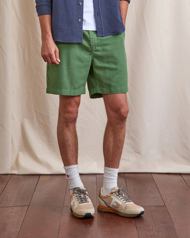 Shorts Chevre Woven Green von Faguo - Zweiblatt 