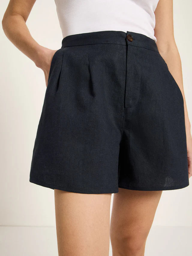 Shorts GOTS Leinen Midnight von Lanius 2
