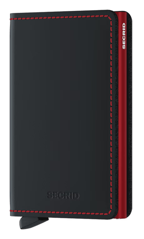 Slimwallet Matte Black & Red von SECRID