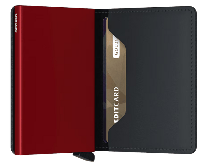 Slimwallet Matte Black & Red von SECRID 4