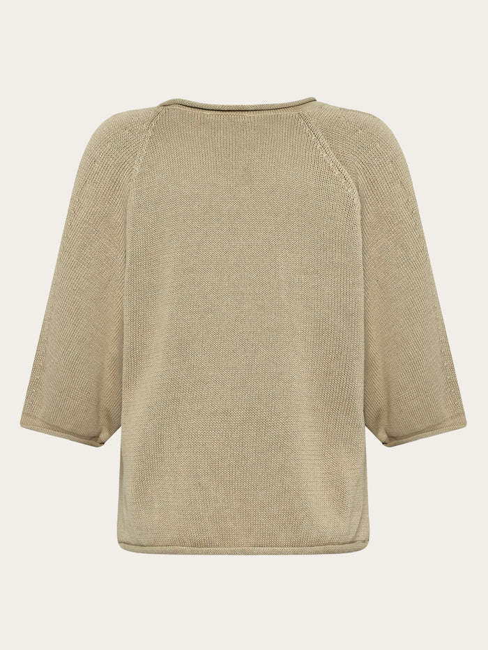 Strick T-Shirt Bat Sleeve Knit Twill von Knowledge Cotton Apparel 4