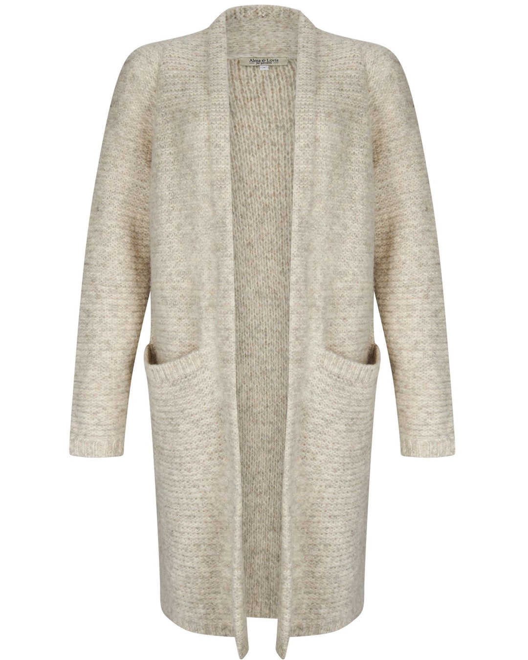 Strickjacke Light Raglan Coat Ecru von Alma & Lovis 8