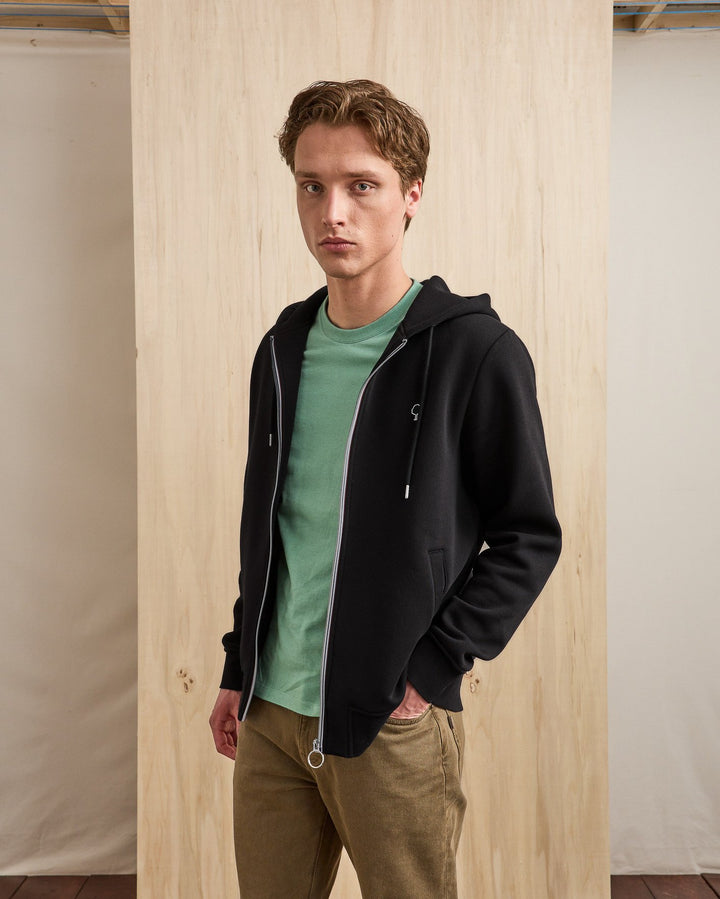 Strickjacke Mesnil Knit Black von Faguo 3 