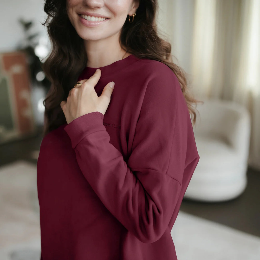 Sweat Pullover Kleid Malin Cherry von Nordlicht 5